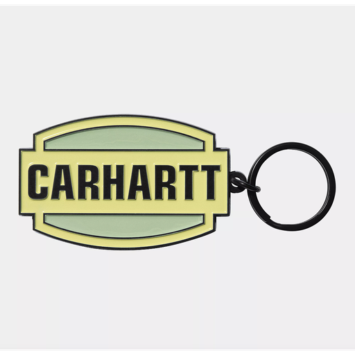 [4064958878339] Llavero Carhartt WIP Press Script - Arctic Lime