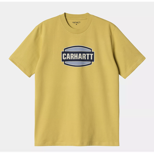 Camiseta Carhartt WIP Press Script - Golden Olive