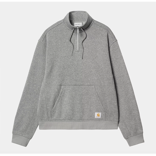 Polar Carhartt WIP Luther Half Zip - Misty Grey Heather