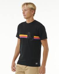Camiseta Rip Curl Surf Revival Pocket Tee - Black