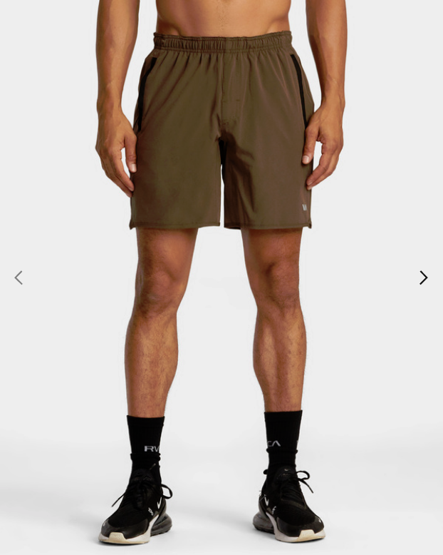 Pantalón Corto RVCA VA Sport Yogger Stretch 17&quot; - Mocha