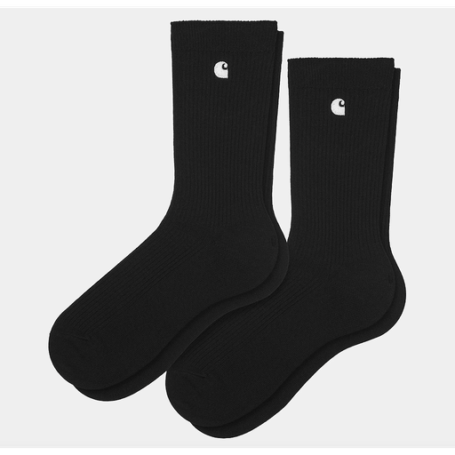Calcetines Carhartt WIP Madison Pack de 2 - Black/White + Black/White