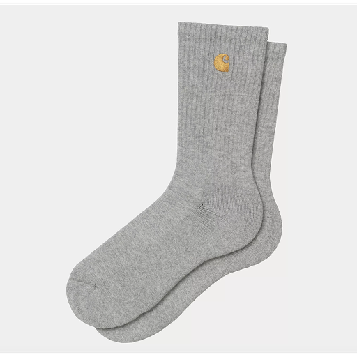Calcetines Carhartt WIP Chase - Grey Heather/Gold