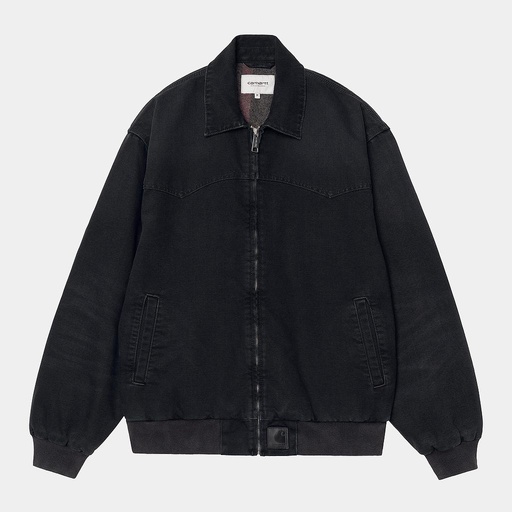 Chaqueta Carhartt WIP OG Santa Fe - Black/Black (Stone Canvas)