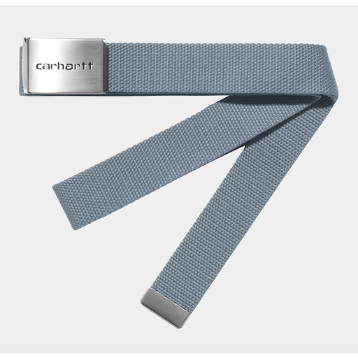 Cinturón Carhartt WIP Clip Belt Chrome - Frosted Blue