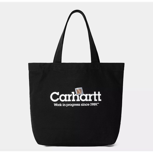Bolso Carhartt Wip Canvas Graphic Tote - Label Script Print/Black