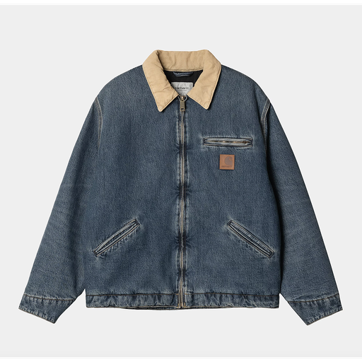 Chaqueta Carhartt WIP OG Detroit - Blue/Dusty H Brown (Worn Used Wash)