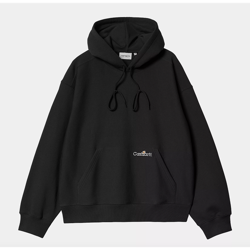 Sudadera con Capucha Carhartt WIP Label Script - Black