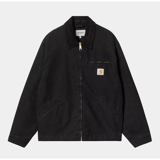Chaqueta Carhartt WIP OG Detroit (Dearborn Canvas) - Black/Black (Aged Canvas)