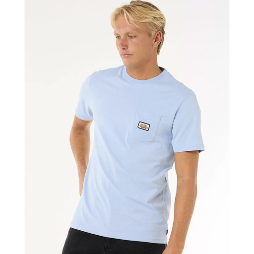 Camiseta Rip Curl Surf Paradise Badge Update - Ice Blue