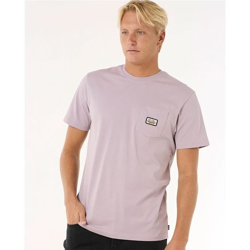 Camiseta Rip Curl Surf Paradise Badge Update - Smokey Grape