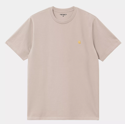 Camiseta Carhartt WIP Chase - Dusky Beige/Gold