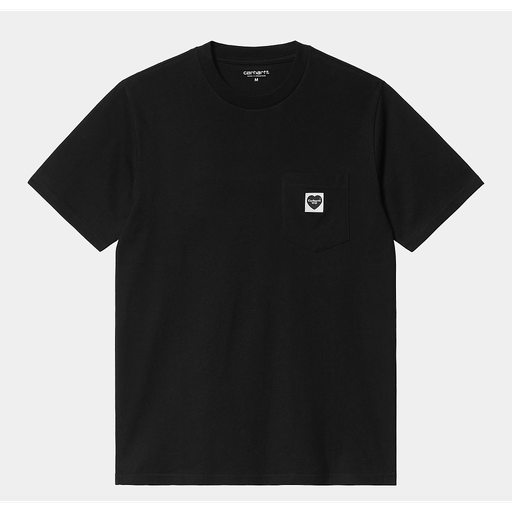 Camiseta Carhartt Wip Pocket Heart - Black/Black