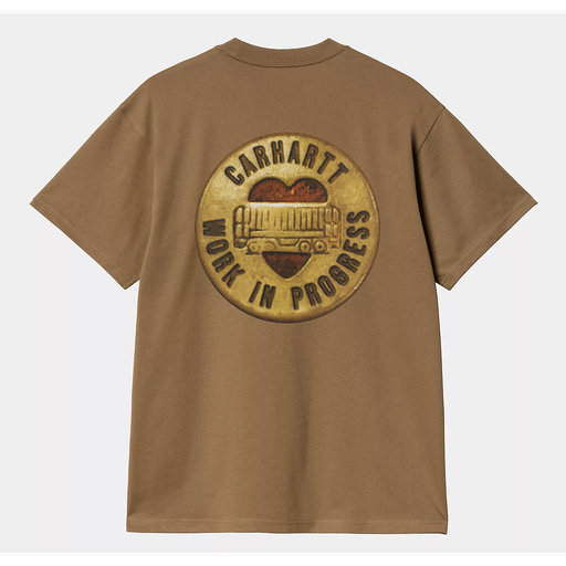 Camiseta Carhartt WIP Button - Hamilton Brown