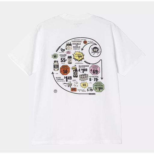 Camiseta Carhartt WIP Catalogue C Logo - White