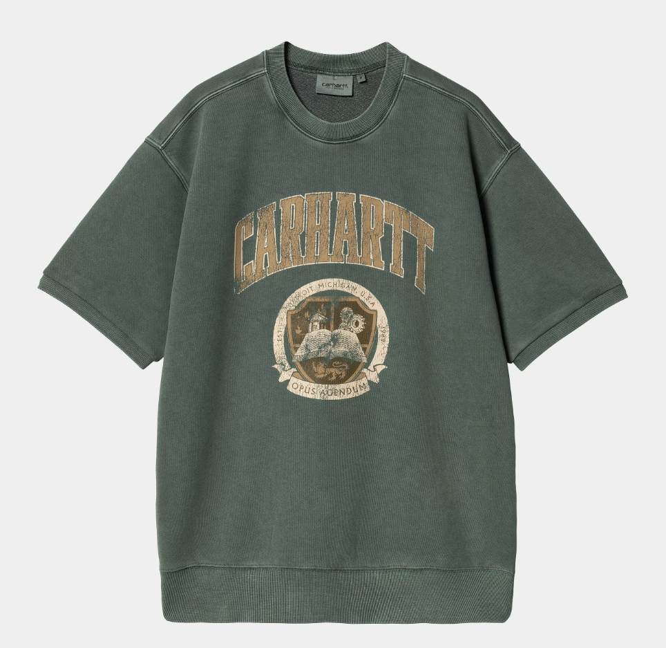Camiseta Carhartt WIP Library - Conifer (garment dyed)