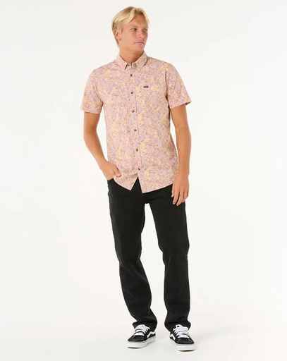 Camisa Rip Curl Floral Reef - Smokey Grape