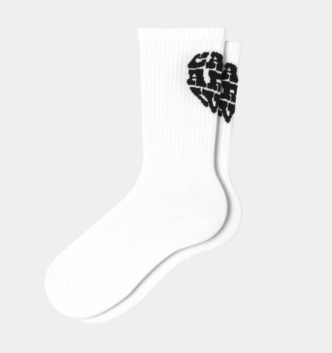 Calcetines Carhartt WIP Carhartt WIP Heartbreaker - White/Black