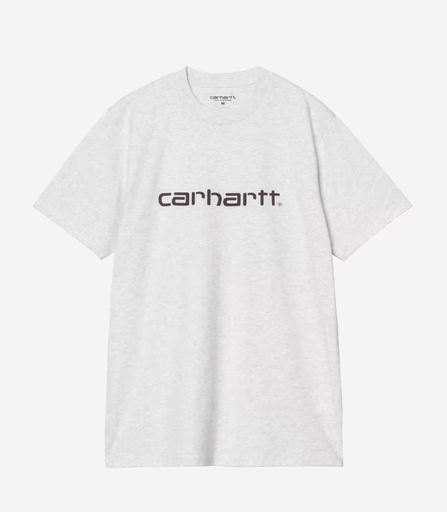 Camiseta Carhartt WIP Script - Ash Heather/Rondo