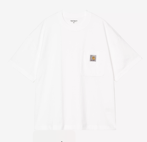 Camiseta Carhartt WIP Work Pocket - White