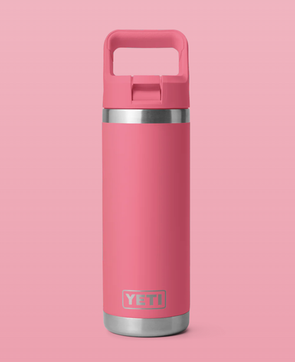 Botella con Tapa de Pajita Yeti Rambler 18 oz (532 ml) - Tropical Pink