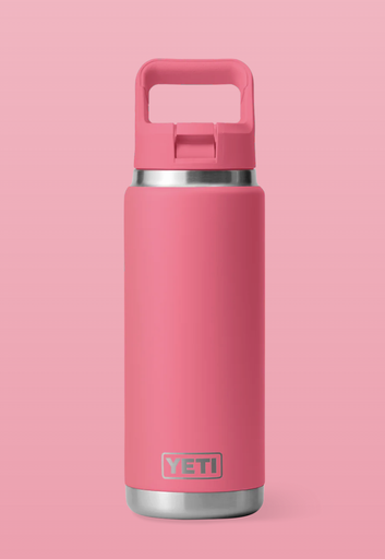 Botella con Tapa de Pajita Yeti Rambler 26 oz (769 ml) - Tropical Pink