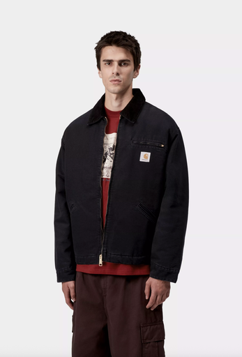 Chaqueta Carhartt WIP OG Detroit  - Black/Black (Stone Canvas)