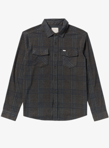 Camisa De Franela Rvca Vacancy Flannel - Mushroom