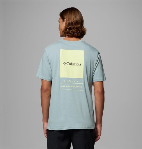 Camiseta Columbia Barton Springs - Crushed Blue/Citron Haze