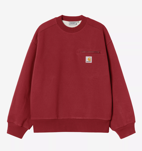 Sudadera Carhartt WIP Detroit - Scarlet (Stone washed)