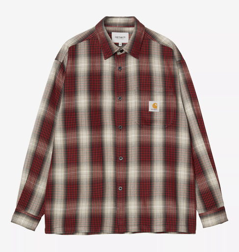 Camisa Carhartt WIP Harlin - Harlin Check/Chili Pepper
