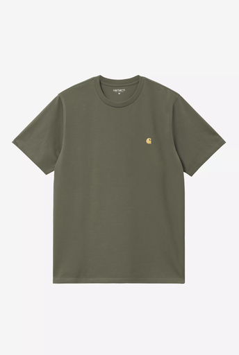 Camiseta Carhartt WIP Chase - Leaf/Gold