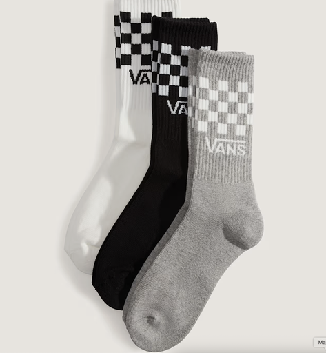 Calcetines Altos Vans Classic Check (3 pares)