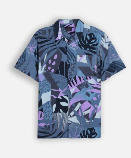 Camisa Oxbow Wipeout - Deep Marine