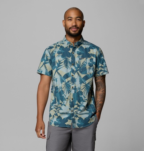 Camisa Columbia Rapid Rivers - Everblue/Botaniflage
