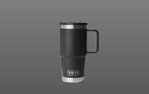 Taza de Viaje con Pajita Yeti Rambler 20 oz (591 ml) - Black/Black