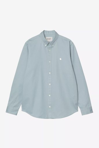 Camisa Carhartt WIP Madison - Tourmaline/White
