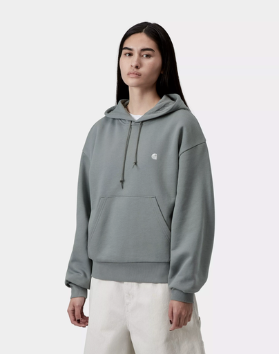 Sudadera con Capucha Carhartt WIP W' Casey - Velvet Green/Silver (Mujer)