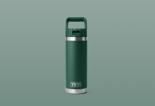 Botella con Tapa de Pajita Yeti Rambler 18 oz (532 ml) - Black Forest Green