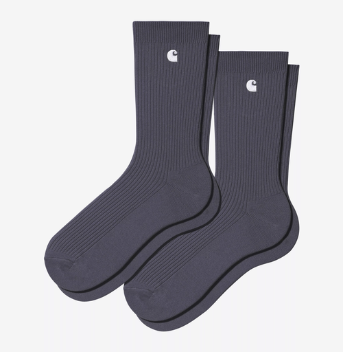 Calcetines Carhartt WIP Madison Pack de 2 ud - Shady Purple/White + Shady Purple/White