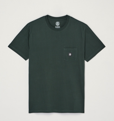 Camiseta Element Icon Label Pocket - Deep Forest