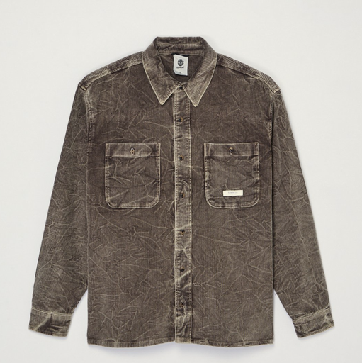 Camisa Element Relax Washed - Stone Gray