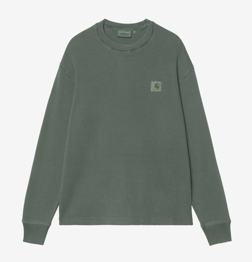 Camiseta de Manga Larga Carhartt WIP Vista Waffle - Dark Scarab (Garment dyed)
