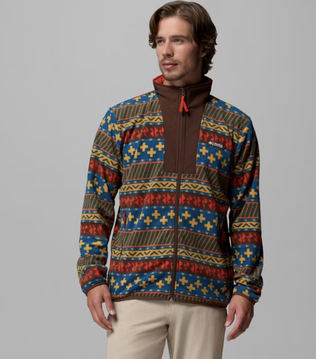 Chaqueta de Forro Polar Columbia Sequoia Grove II Printed - Teak Brown