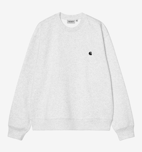 Sudadera Carhartt WIP Mack - Ash Heather/Black