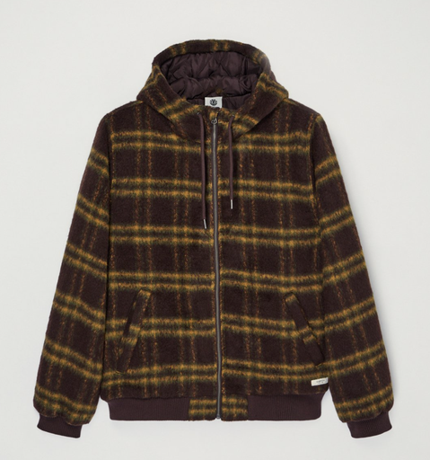 Sudadera con Cremallera Element Fuzz Dulcey - Brushed Plaid Mole