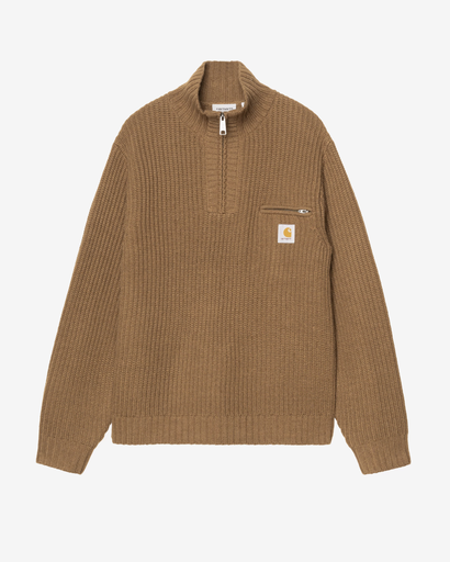 Sueter con Cremallera Carhartt Wip Detroit Half Zip - Wip H Brown
