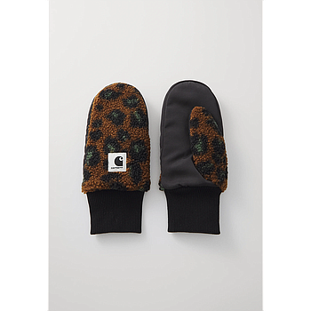 Manoplas Carhartt WIP Orla Mitten - Camo Leo Jacquard, Tamarind/Black
