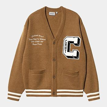 Cárdigan Carhartt WIP Brown Ducks - Hamilton Brown/Wax