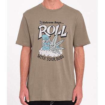 Camiseta Volcom Budz - Teak